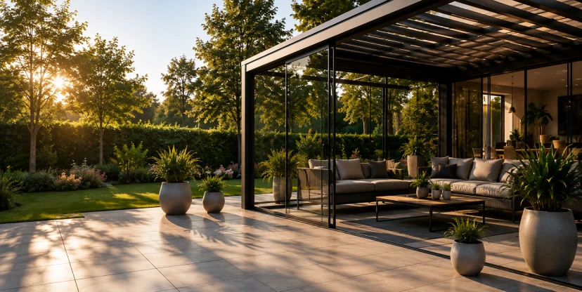 Pergola im Garten