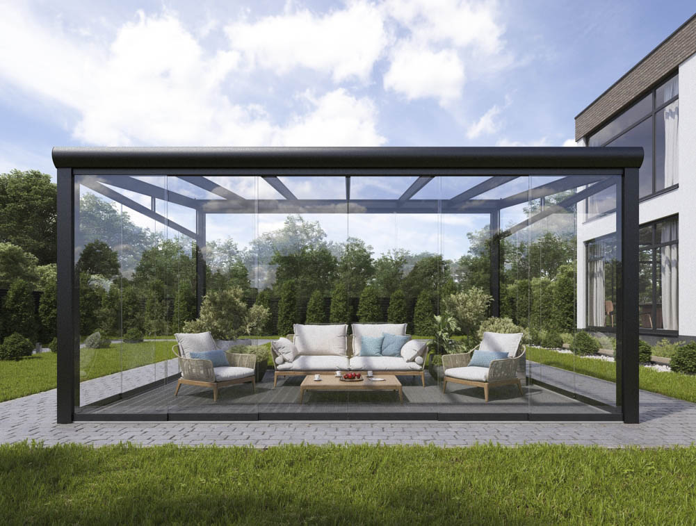 Freistehende Aluminium-Terrassenüberdachung