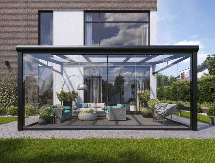Kalt-Wintergarten zur Wandmontage aus Aluminium
