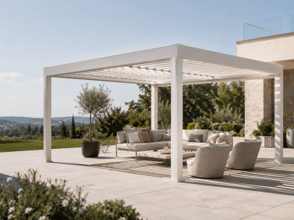 AirCube Lamellendach-Pergola FAQ zu Planung Preis Montage Pflege LED ZIP-Screens und Glasschiebewänden