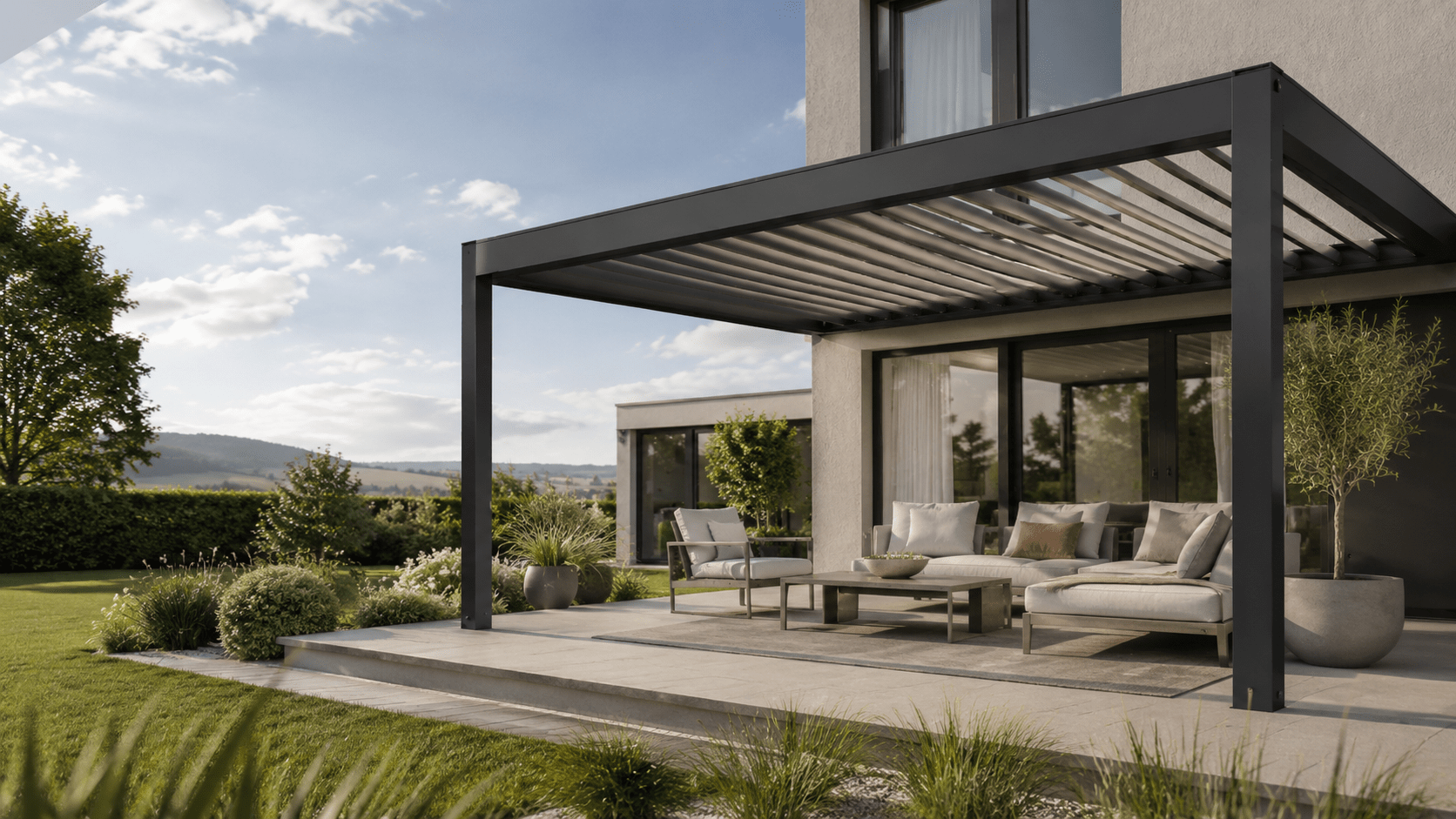 Ihre AirCube PRO Pergola: Erleben Sie Ihren Garten neu – bei jedem Wetter